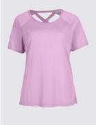 Marks & Spencer Crossback T-shirt Lilac
