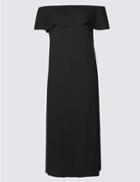 Marks & Spencer Plus Bardot Maxi Dress Black