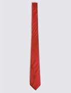 Marks & Spencer Longer Length Pure Silk Tie Red