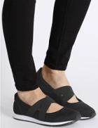 Marks & Spencer Elastic Sport Trainers With Footglove&trade; Black Mix