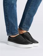 Marks & Spencer Extra Wide Fit Slip-on Trainers Black