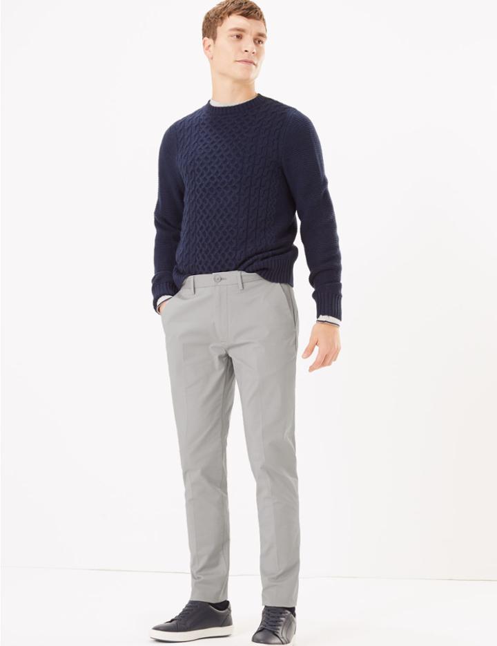 Marks & Spencer Skinny Fit Smart Chinos