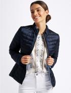Marks & Spencer Reversible Quilted Jacket With Down & Feather Indigo Mix