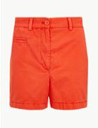 Marks & Spencer Shorter Length Pure Cotton Chino Shorts Mango