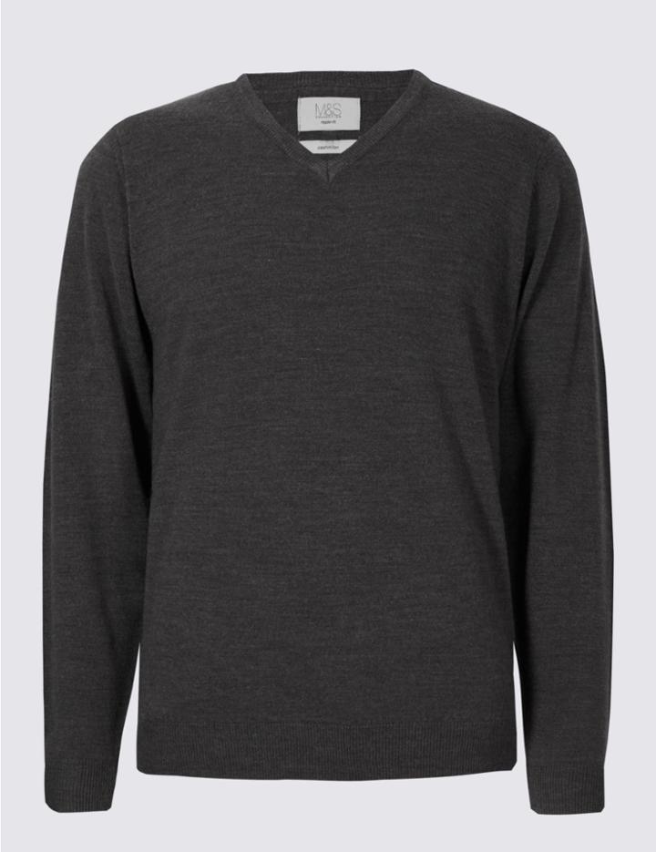 Marks & Spencer V-neck Jumper Grey