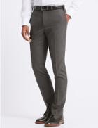 Marks & Spencer Grey Textured Slim Fit Trousers Grey