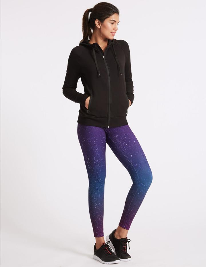 Marks & Spencer All Over Print Leggings Purple Mix
