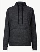 Marks & Spencer Textured Quick Dry Sweatshirt Charcoal