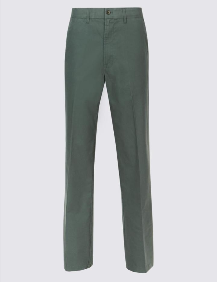 Marks & Spencer Super Lightweight Regular Fit Chinos Petrol