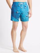Marks & Spencer Quick Dry Printed Swim Shorts Multi