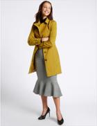 Marks & Spencer Trench Coat With Stormwear&trade; Dark Gold