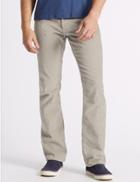 Marks & Spencer Regular Fit Pure Cotton Corduroy Trousers Stone