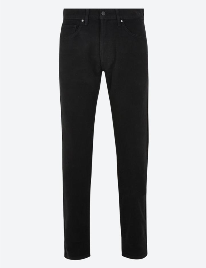 Marks & Spencer Slim Fit Italian Moleskin Trousers Black
