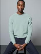Marks & Spencer Supima Ripple Stitch Jumper Sea Green