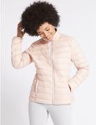 Marks & Spencer Padded Down & Feather Jacket With Stormwear&trade; Petal Pink