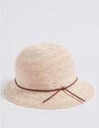 Marks & Spencer Cotton Blend Cloche Sun Hat Cream
