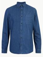 Marks & Spencer Denim Shirt Blue