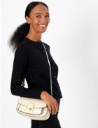 Marks & Spencer Faux Leather Saddle Bag Winter White
