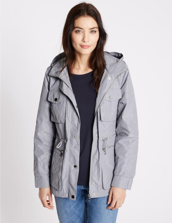 Marks & Spencer Anorak Jacket With Stormwear&trade; Grey