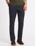 Marks & Spencer Slim Fit Cotton Rich Chinos Navy