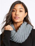 Marks & Spencer Textured Snood Scarf Grey Mix