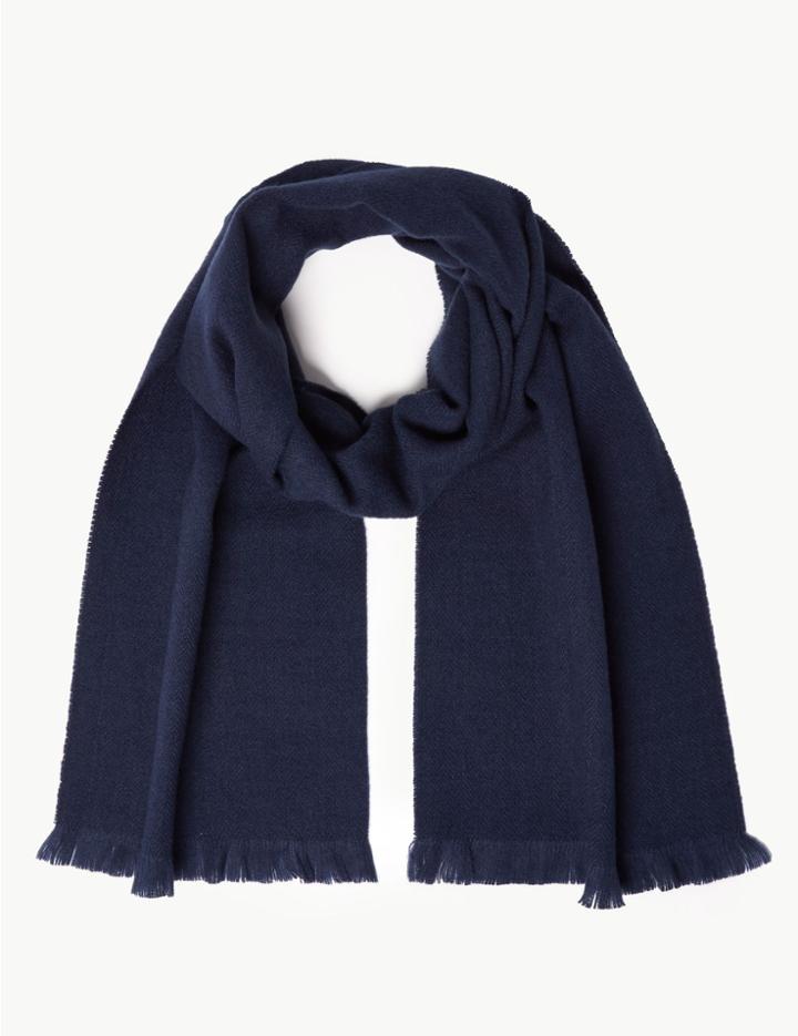 Marks & Spencer Textured Scarf Navy