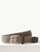 Marks & Spencer Stretch Web Active Waistband Casual Belt Sand