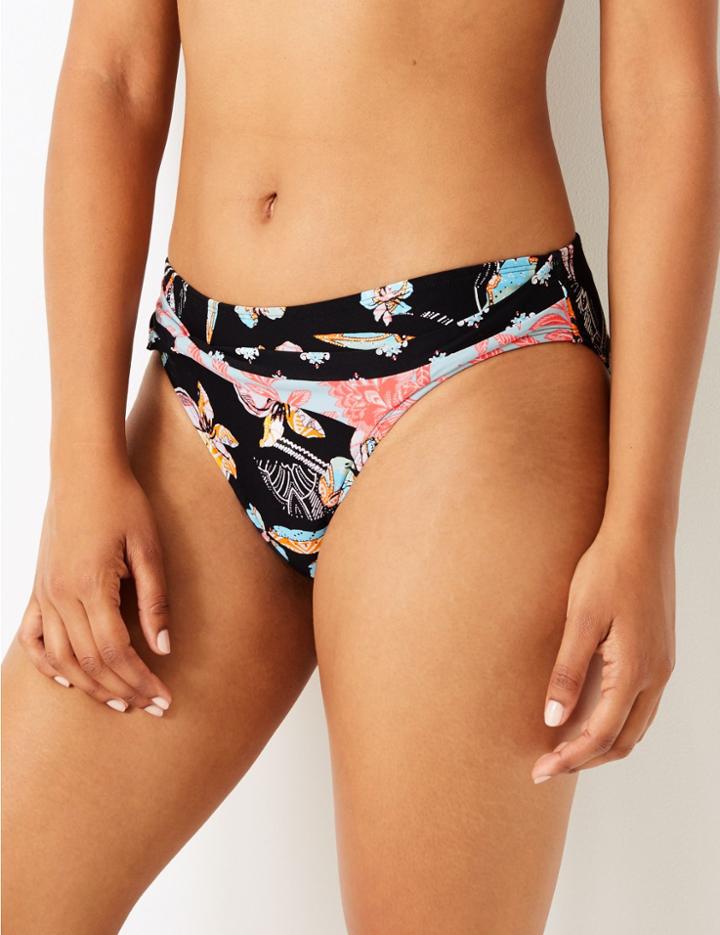Marks & Spencer Printed Front Twist Hipster Bikini Bottoms