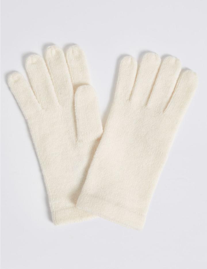 Marks & Spencer Soft Knitted Gloves Cream