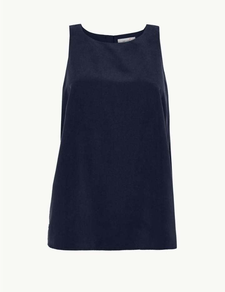 Marks & Spencer Modal Rich Vest Top Navy