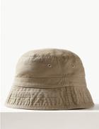 Marks & Spencer Pure Cotton Bucket Hat Putty