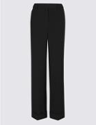 Marks & Spencer Turn-up Trousers Black