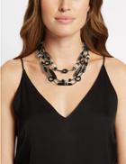 Marks & Spencer Horizon Multi Collar Necklace Black Mix