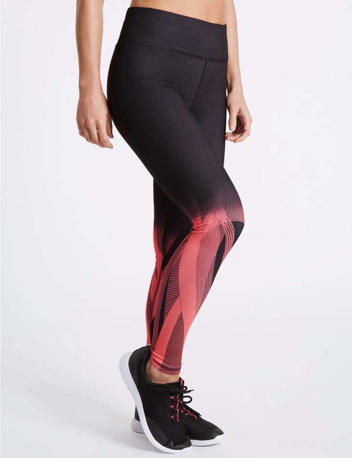 Marks & Spencer Ombre Print Leggings Flame