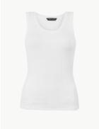 Marks & Spencer Textured Vest Top Soft White