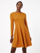 Marks & Spencer Empire Seam Fit & Flare Dress Amber