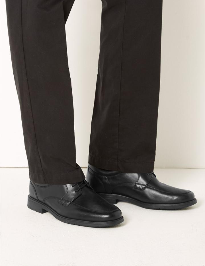 Marks & Spencer Extra Wide Fit Leather Lace-up Derby Shoes