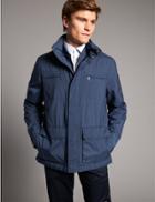 Marks & Spencer Padded 4 Pocket Jacket With Stormwear&trade; Blue Mix
