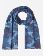 Marks & Spencer Camouflage Print Scarf Blue Mix