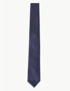 Marks & Spencer Skinny Textured Tie Dark Navy