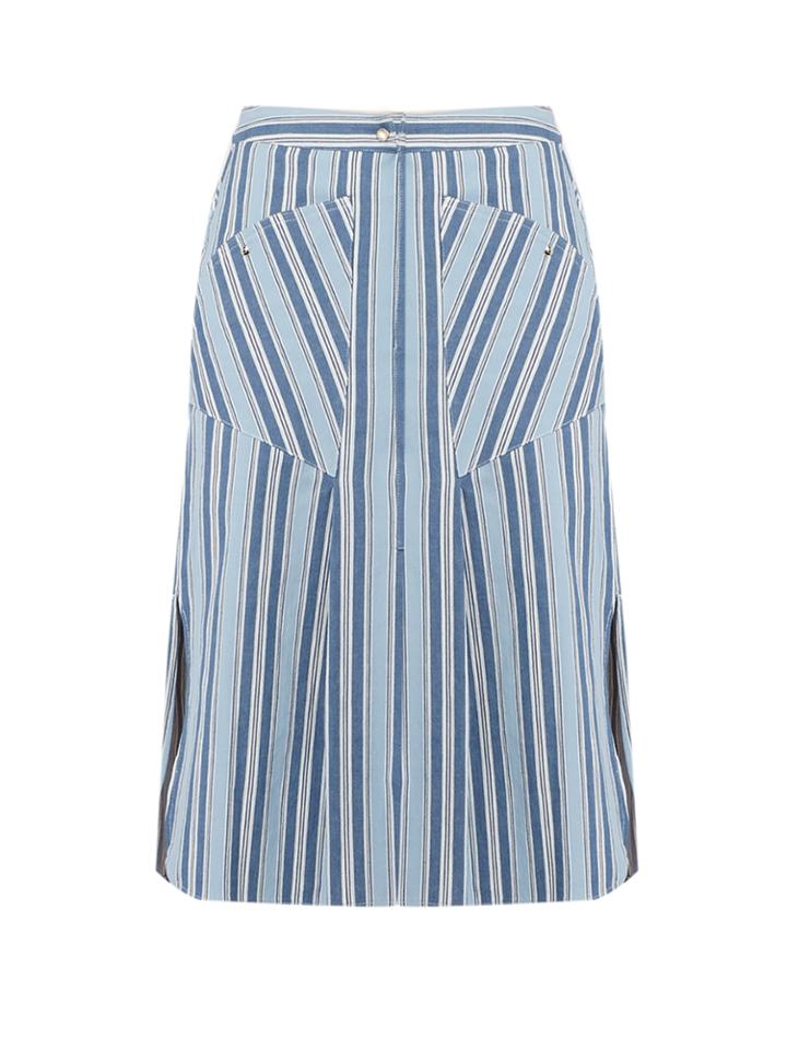 Isabel Marant Sphery Striped Cotton Skirt