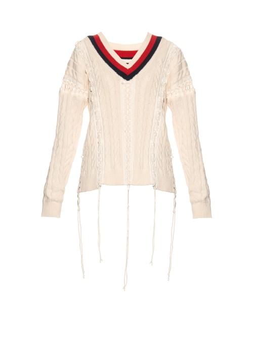 Alexander Wang Cricket Cable-knit Sweater