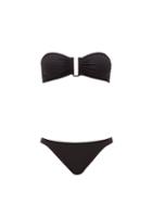 Matchesfashion.com Eres - Fripon Strapless Bandeau Bikini - Womens - Black