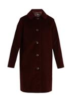 A.p.c. Lilli Single-breasted Cotton-corduroy Coat