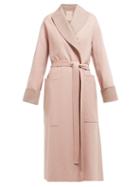 Matchesfashion.com Roksanda - Marley Double Breasted Wool Blend Coat - Womens - Light Pink