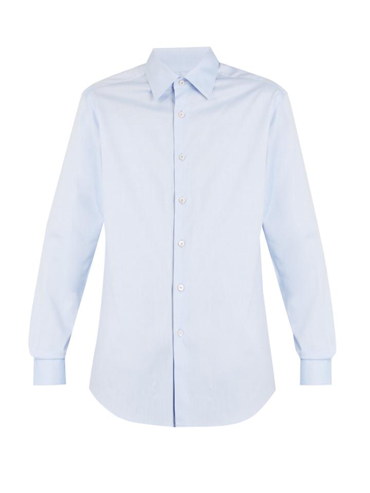 Prada Single-cuff Cotton Dinner Shirt