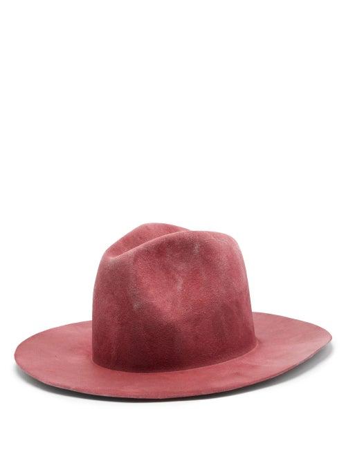 Matchesfashion.com Reinhard Plank Hats - Bonica Felt Fedora - Womens - Pink