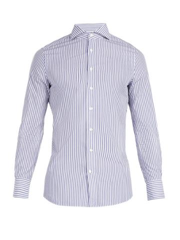 Salle Privée Evron Cotton-poplin Striped Shirt