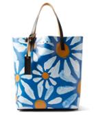 Marni - Tribeca Daisy-print Pvc Tote Bag - Mens - Blue