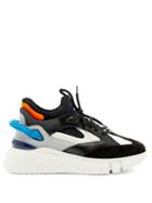 Matchesfashion.com Buscemi - Veloce 2 Leather And Suede Trainers - Mens - White Multi